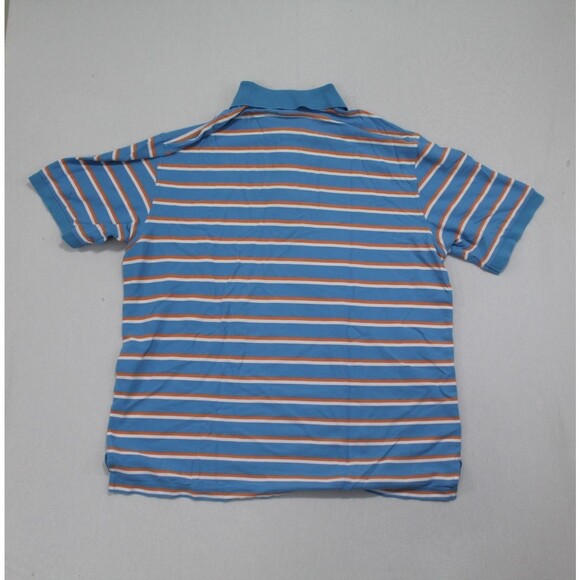 Brooks Brothers Men Shirt Blue Orange Striped Collared Shirt Size XL - Picture 8 of 10
